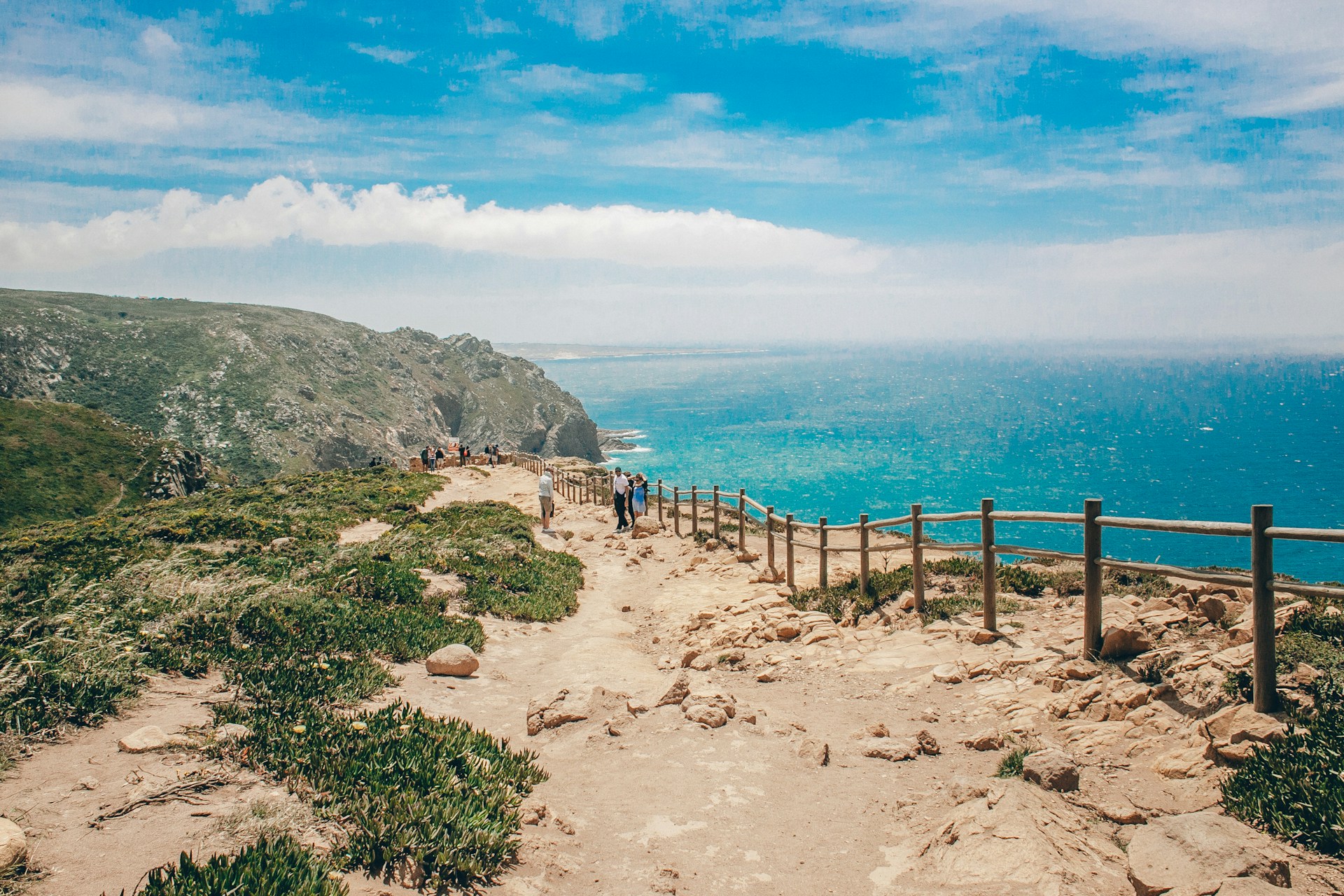 Cabo da Roca cliff vista by the sea