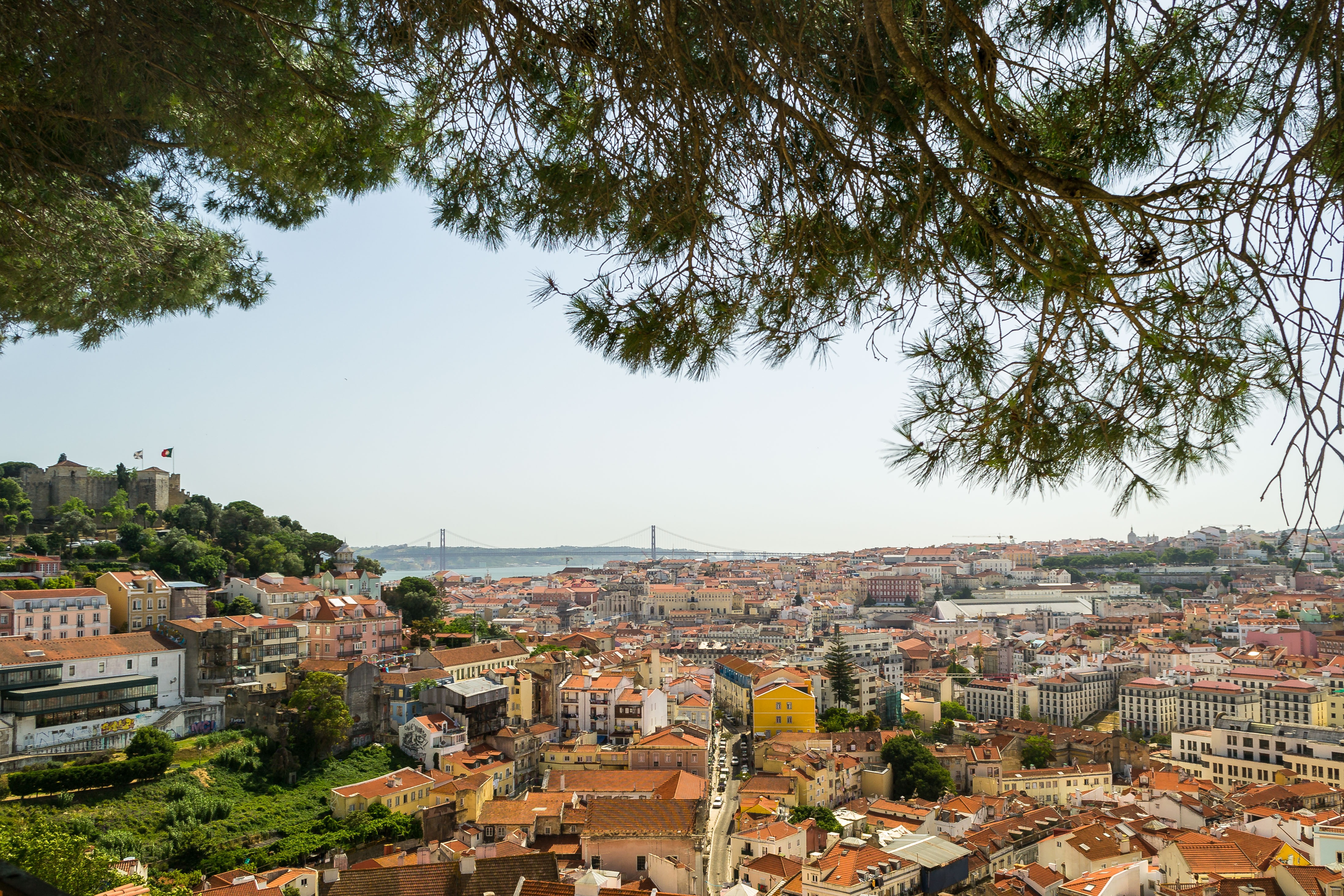 Lisbon city viewpoint
